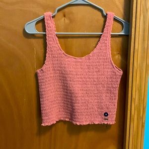NWT Hollister Pink Cropped Tank